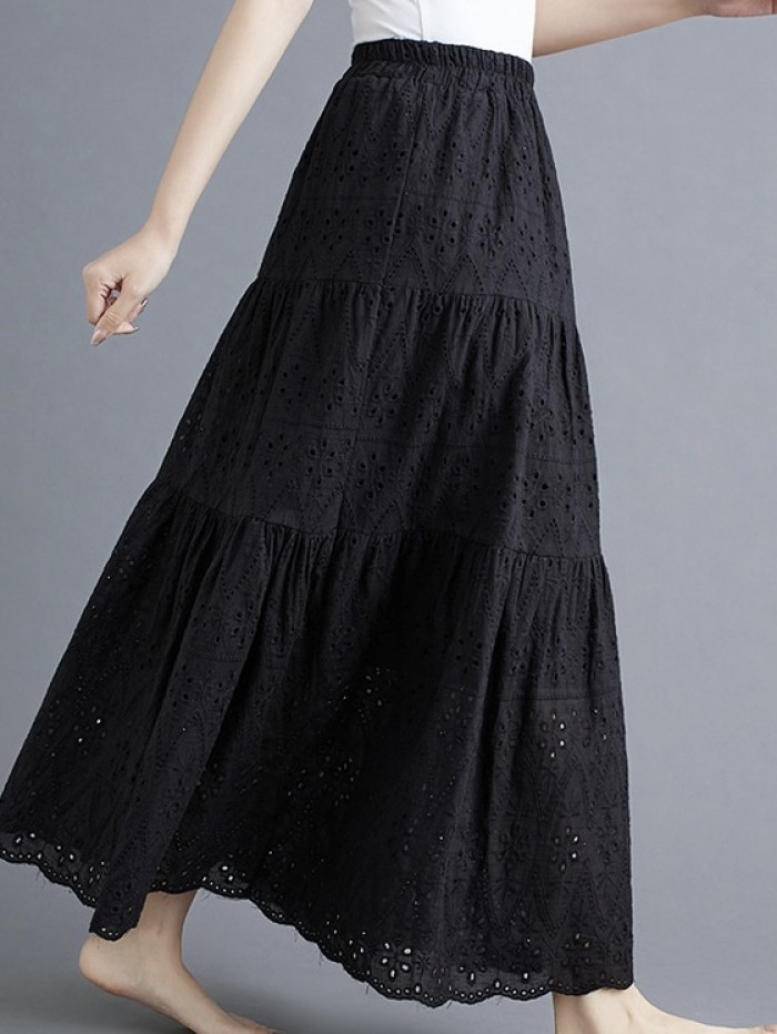 Broderie eyelet skirt