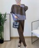 Pleated Colorblock blouse and pants set