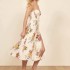 Floral dress with slit