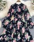 Floral motif dress