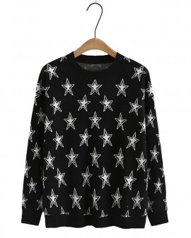 LM+ Star knit pullover