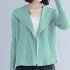 Pleated open cardigan