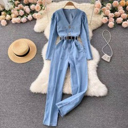 Denim Pantsuit