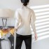 Pleated basic button blouse