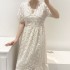 Embroidery eyelet dress