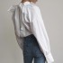 Blouse with back bow