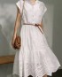 Eyelet dress with inner slipdress