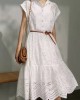 Eyelet dress with inner slipdress