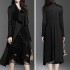 Long pleated open cardigan