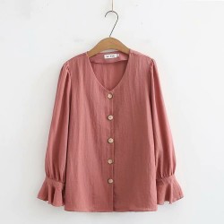 LM+ Button Blouse