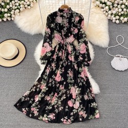 Floral motif dress