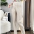 Pleated cardigan and pants set