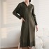 Pleated hoodie dress