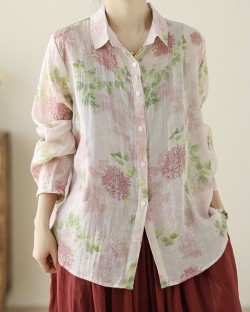 LM+ Floral motif blouse