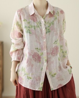 LM+ Floral motif blouse