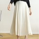 Pleated swing skirt