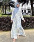 Floral motif dress