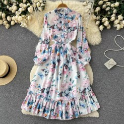 Floral motif dress