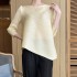 Pleated asymmetrical blouse