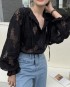 Sheer lace blouse