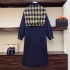 LM+ Denim shawl dress