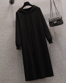 LM+ Hoodie knit dress