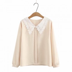 LM+ Lace Collar Shirt