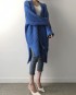 Long cable knit cardigan