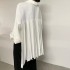 Blouse with pleated back