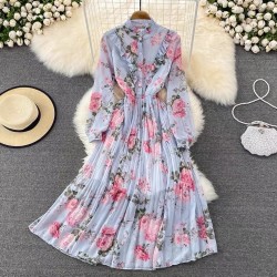 Floral motif dress