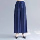 Palazzo pleated pants with sash