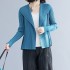 Pleated open cardigan