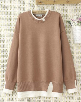 LM+ Basic knit pullover