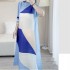 Pleated long geometric dress