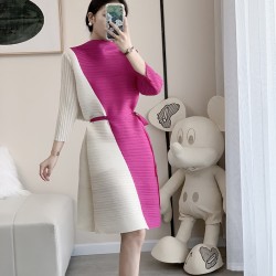 Pleated  Colorblock tunic