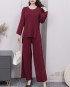 Knit pullover and pants set