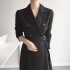 Blazer dress with pleats