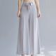 Palazzo pleated pants with sash