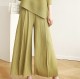 Pleated palazzo pants