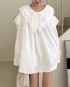 Oversized babydoll blouse