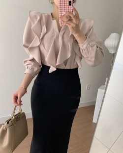 Ruffle blouse