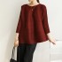 Pleated basic blouse