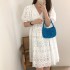 Puff sleeve eyelet dress