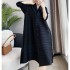 Pleated basic button dress