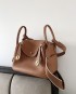 Inspired leather 3-way bucket bag (Large)