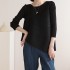 Pleated asymmetrical blouse