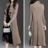 Long pleated open cardigan