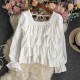 Tiered ruffle blouse