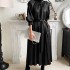 Stand collar dress (black)