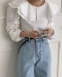 Oversized collar blouse